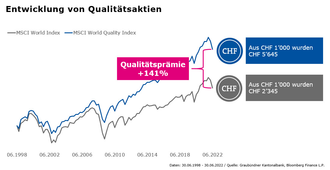 Entwicklung von Qualitätsaktien