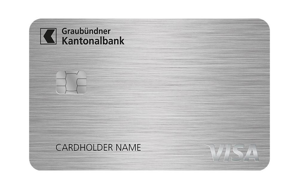 Visa Kreditkarte silber
