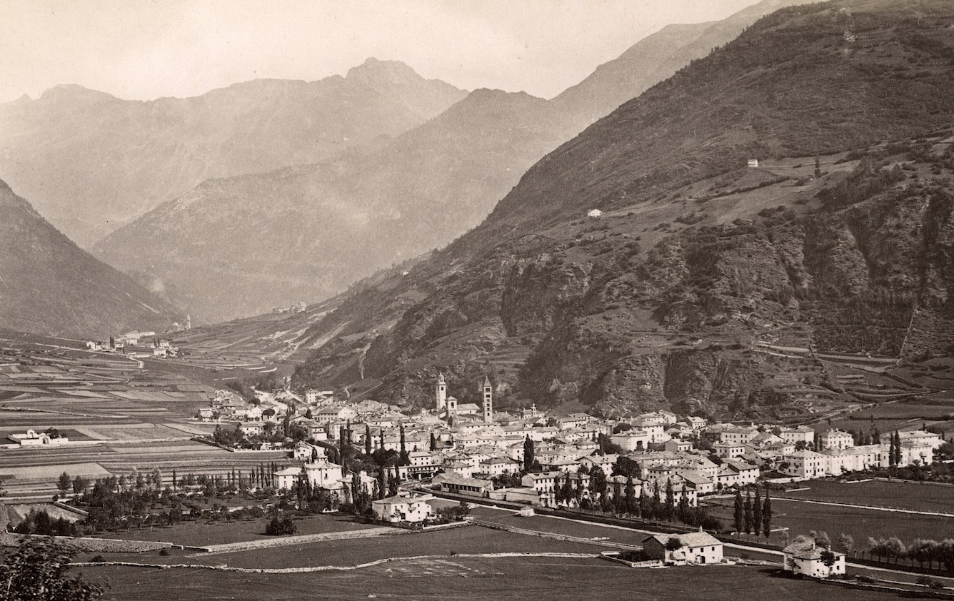 Aufnahme Poschiavo um 1880 (Bildquelle: Fotoarchiv Graubünden)