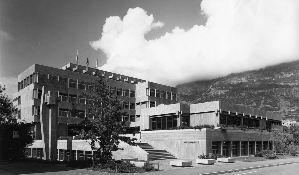 Scuola magistrale di Coira, Andreas Liesch, 1962 (foto: piano rialzato)