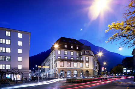 GKB Hauptsitz am Postplatz in Chur