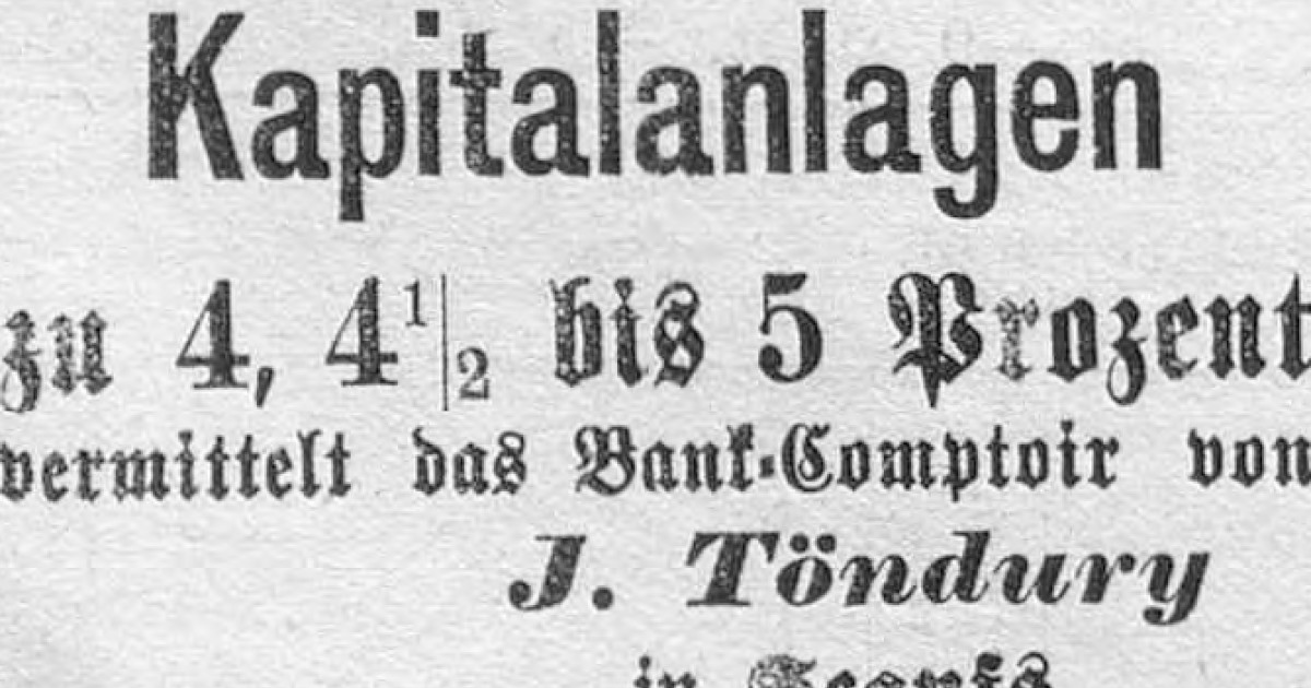 Fallimento nel 1934: «Engadinerbank» J. Töndury und Co. AG (fonte immagini: Internet)